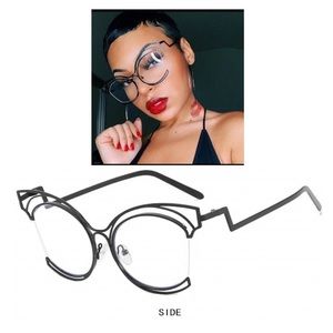 Curved Cat Eye Glasses